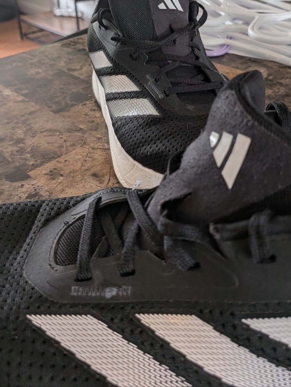 Adidas Duramo Speed 2 Running Shoes Classic Black And White Men's Size 11